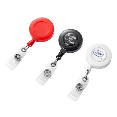 Retractable Round Badge Reel
