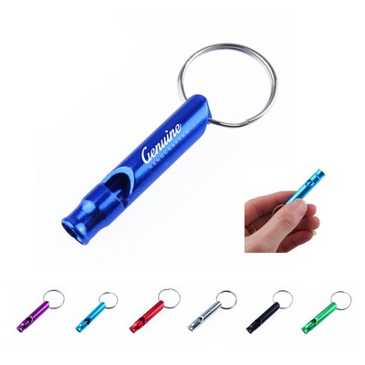 Aluminum Whistle Key Ring