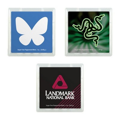 Peppermint Flavored Mints in 1 3/4" x 1 3/4" Square Dispenser