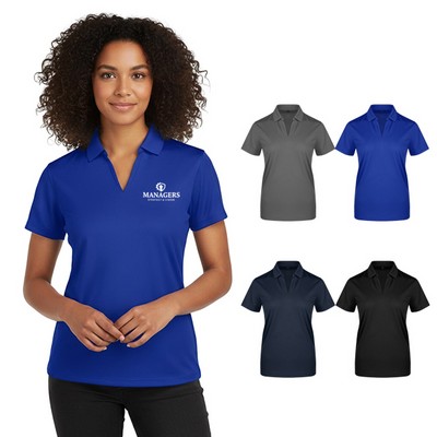 UPF 30+ Antimicrobial V-Neck Tech Polo