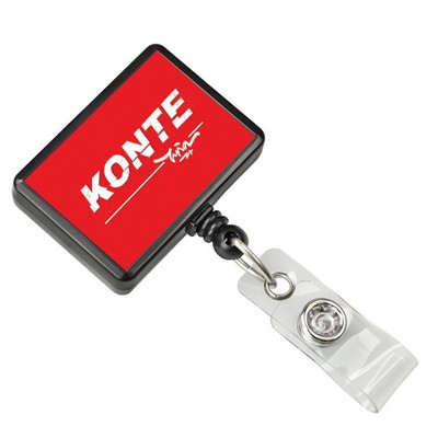 Custom Chrome Rectangular Badge Reel