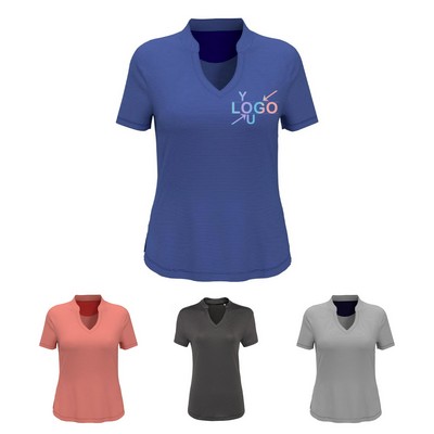 Ladies Striped Polo Shirt