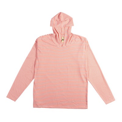 Fairweather Johnson Recycled Unisex Striped "Smoking Reel" Pullover Hoodie