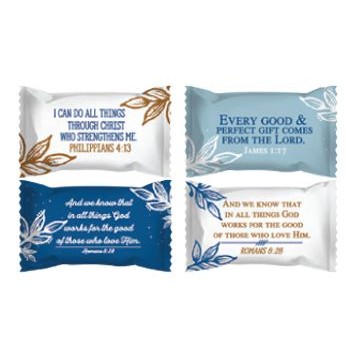 Assorted Pastel Chocolate Mints In A Bible Verse Wrapper