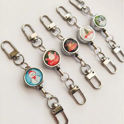 Metal Retractable Pull Badge ID Badge Carabiner